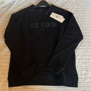 Whistles black sweatshirt, size S